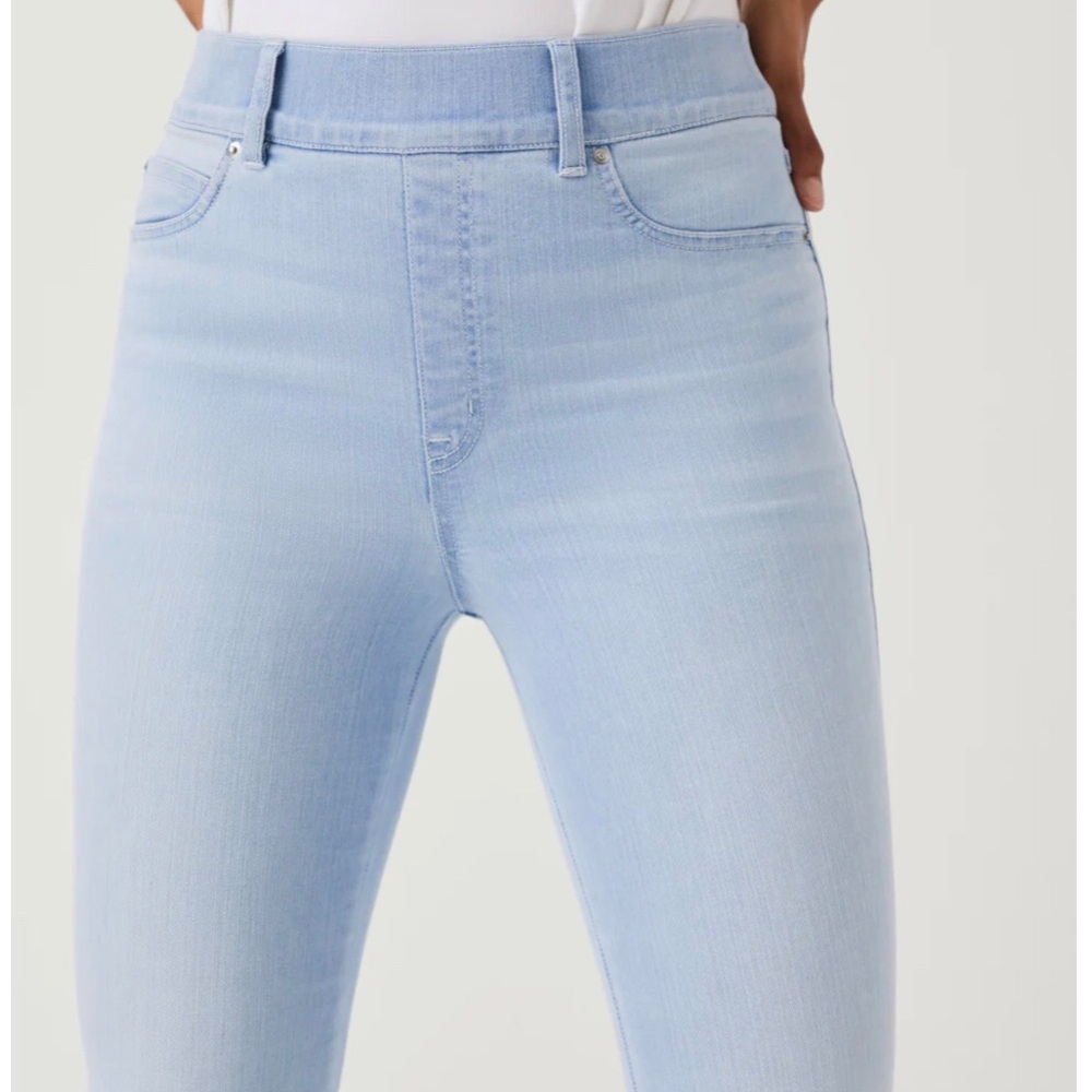 HP-PANK FLARE RETRO-INSPIRED JEAN WASH/STRETCH HIGH RISE TUMMY SHAPING DENIM/SZM - Picture 11 of 15